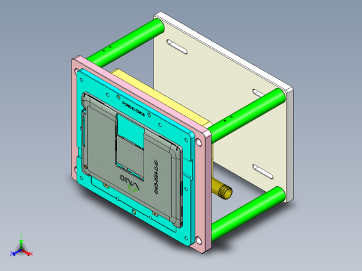 FONE-D笔记本CNC工装夹具三维模型-CNC6-1114正等轴测缩略图