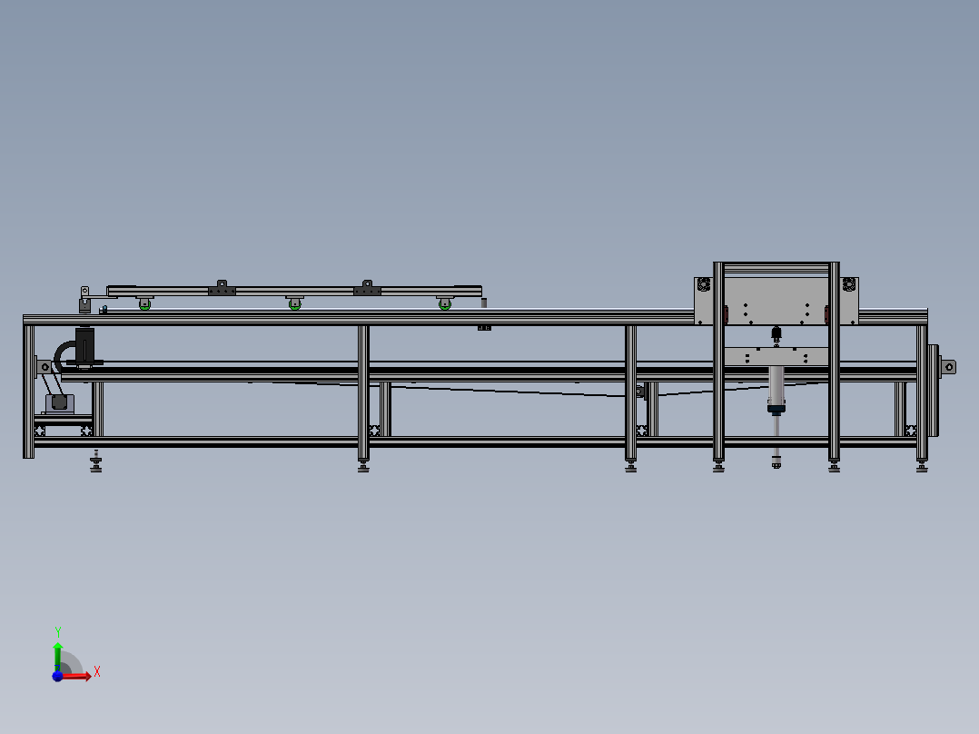 输送顶升机sw16可编辑前视图
