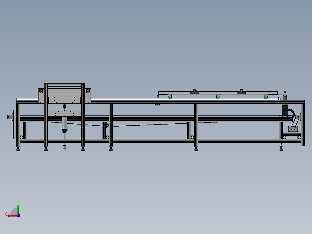 输送顶升机sw16可编辑后视图