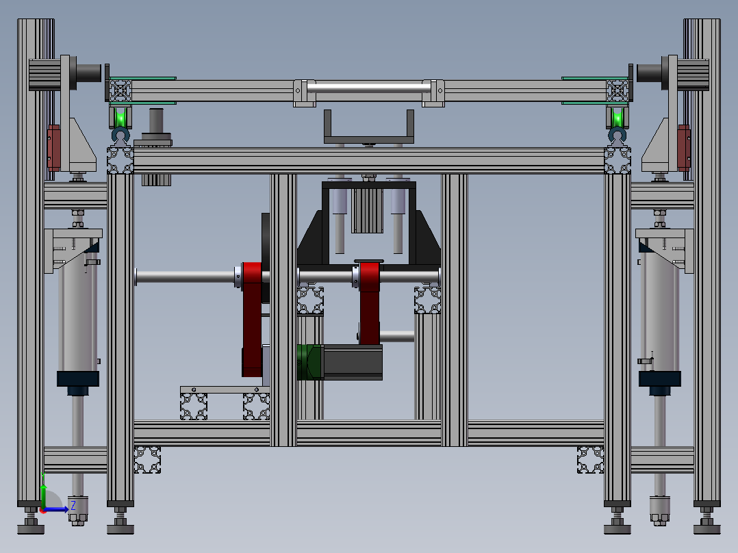 输送顶升机sw16可编辑左视图
