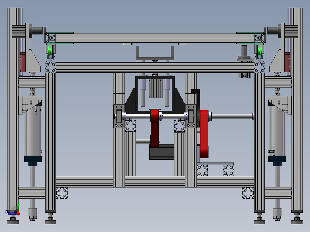 输送顶升机sw16可编辑右视图