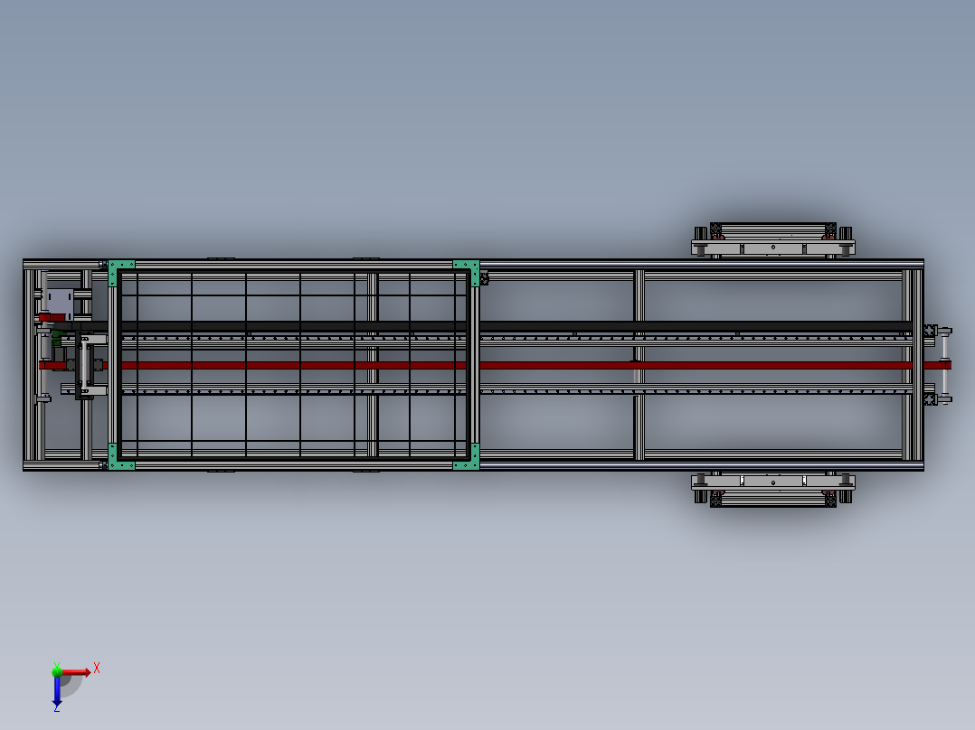 输送顶升机sw16可编辑俯视图