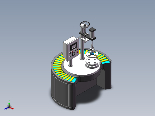 瓶盖自动压缩机sw17正等轴测缩略图