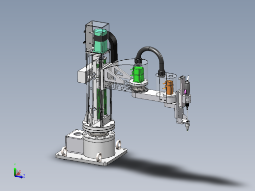 Scara-01工业机械臂sw14可编辑
