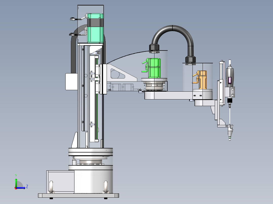 Scara-01工业机械臂sw14可编辑前视图