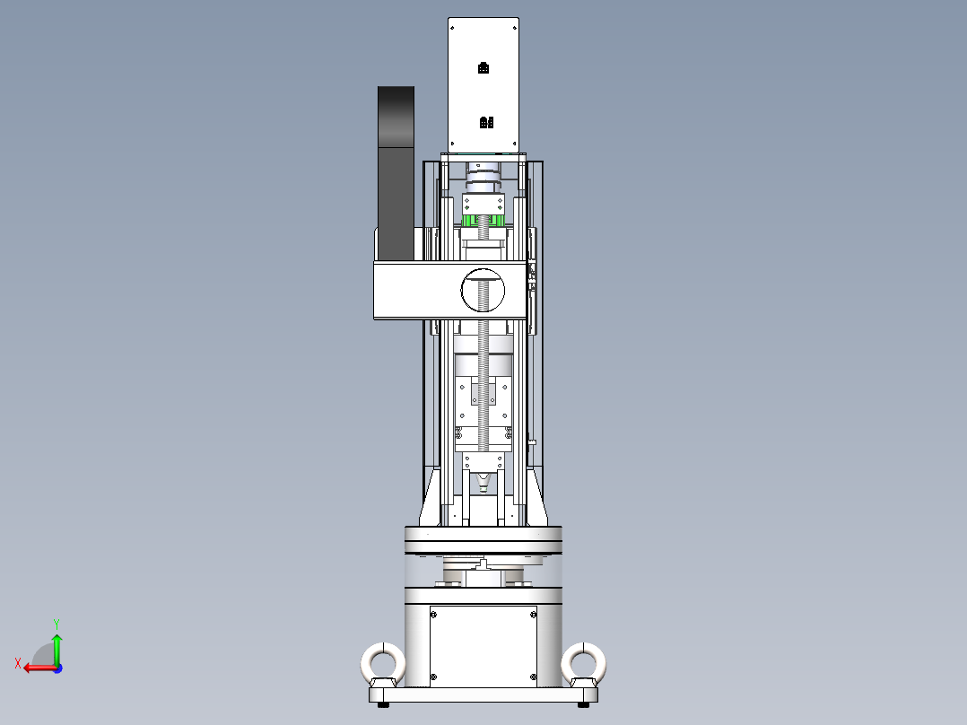 Scara-01工业机械臂sw14可编辑左视图