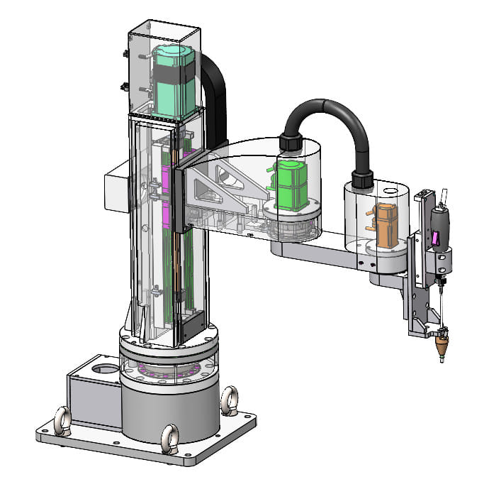 Scara-01工业机械臂sw14可编辑