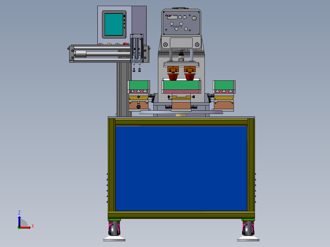 四工位转盘移印机sw20可编辑