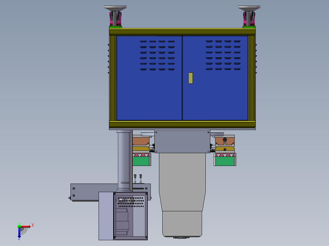 四工位转盘移印机sw20可编辑俯视图