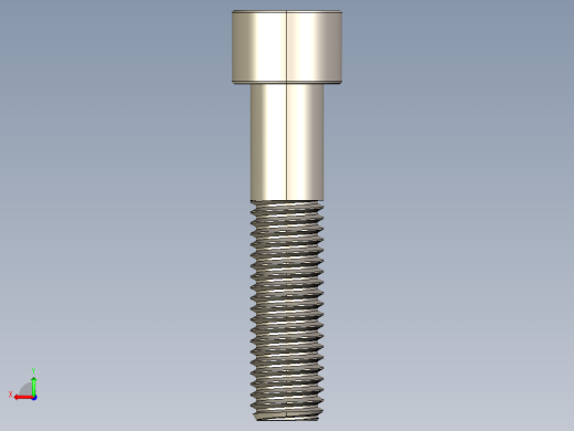 Screw_DIN_912_M12x55_A2.STEP公制内六角螺钉后视缩略图