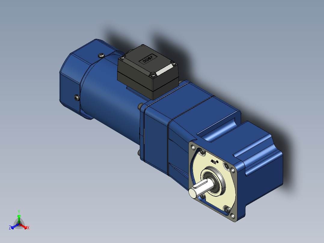 YT系列调速电机-120yt02-1800正等轴测图