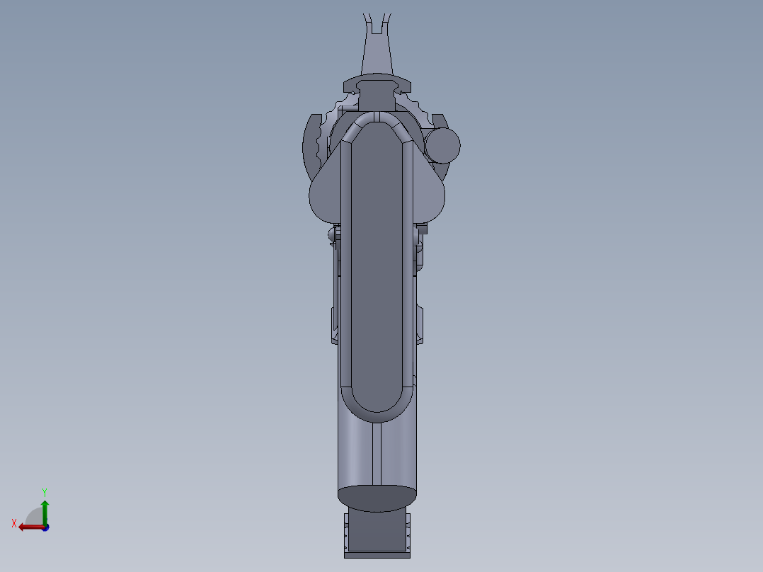 M4A4冲锋枪后视图