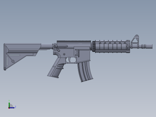M4A4冲锋枪左视缩略图