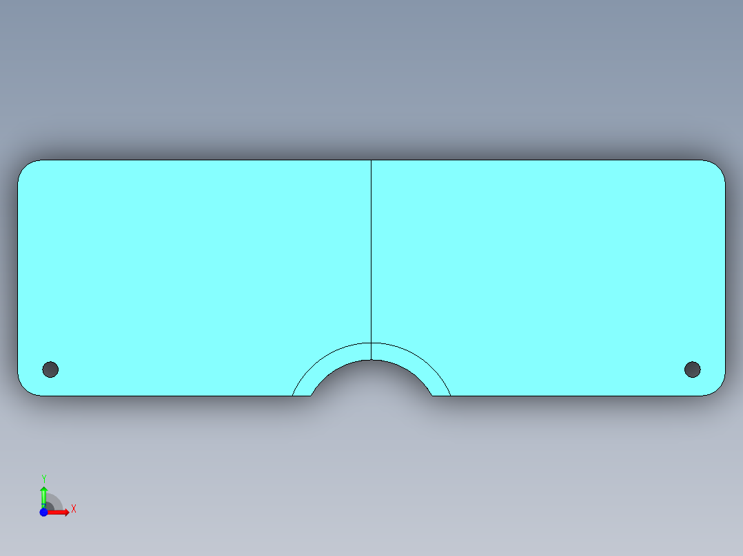 座椅配件塑料成型模具设计前视图