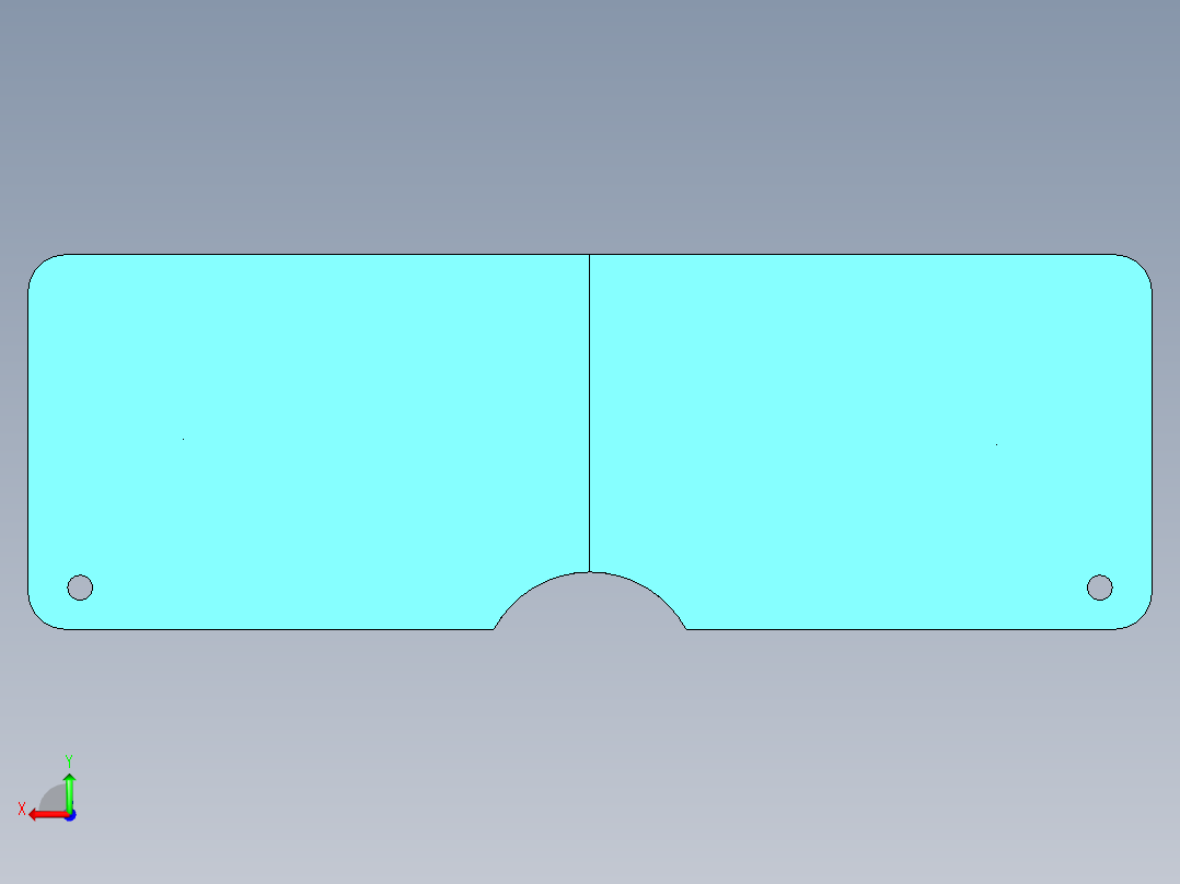 座椅配件塑料成型模具设计后视图