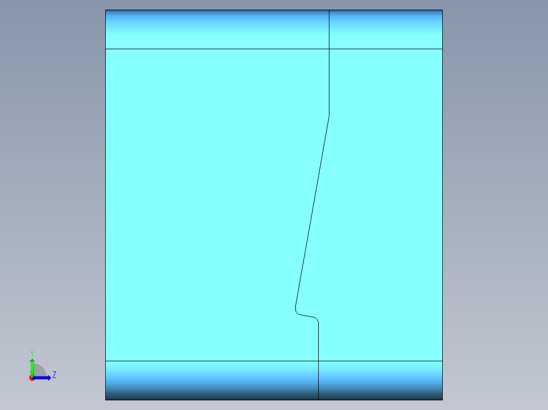 座椅配件塑料成型模具设计左视图