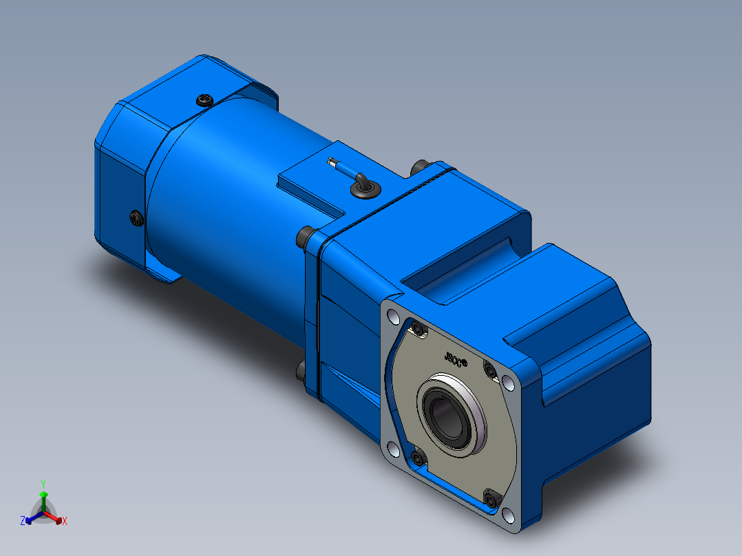 精研-调速电机-100YT200GV22+100GF120RC+SK200Enio-ZY-SM正等轴测图