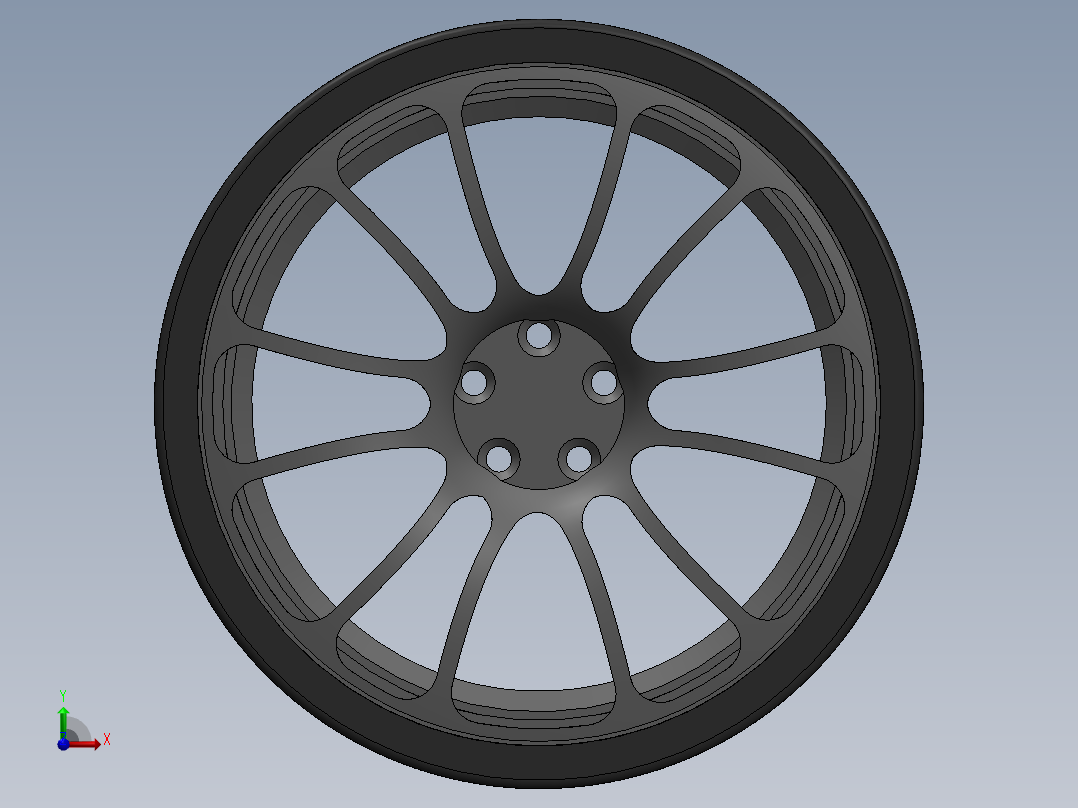 轮胎、车轮、轮毂(34)前视图