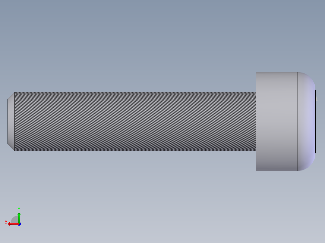 内六角圆柱头螺钉  M6×25后视图