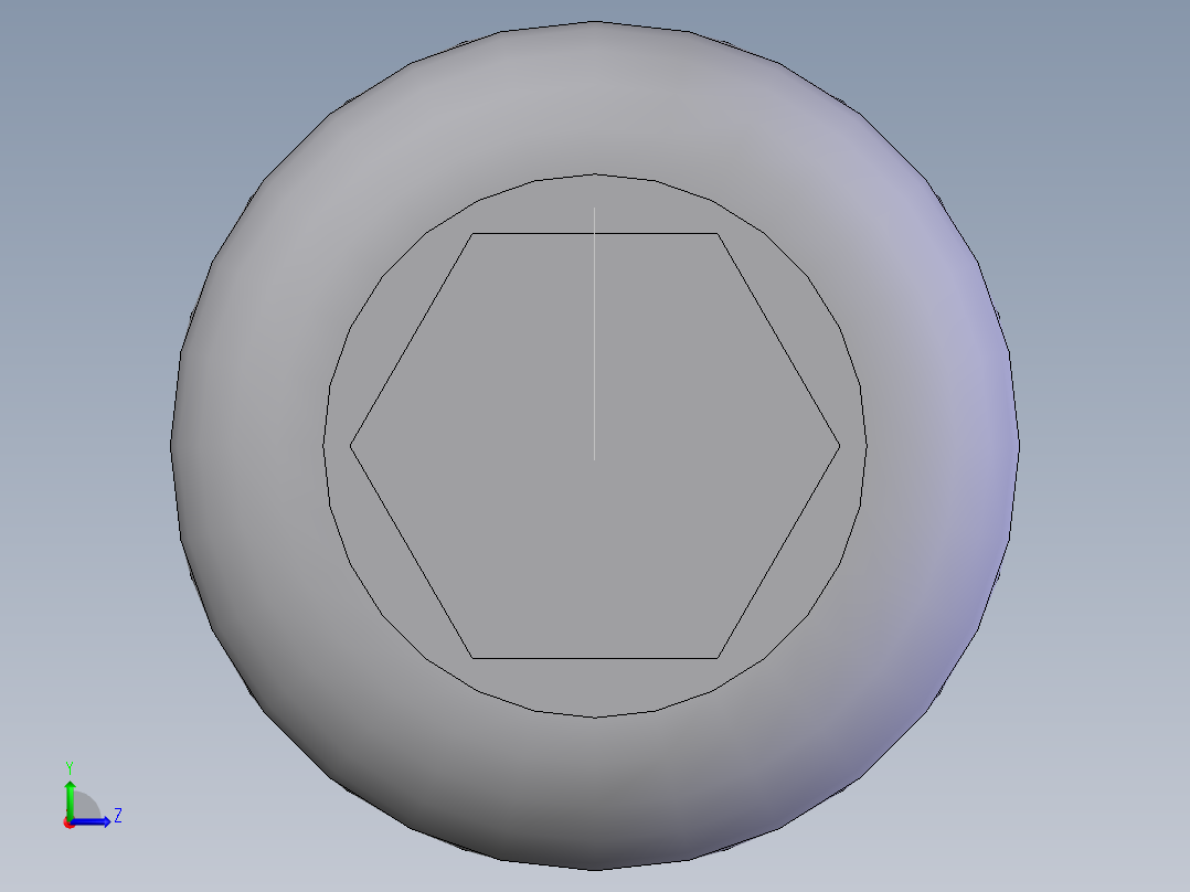 内六角圆柱头螺钉  M6×25左视图