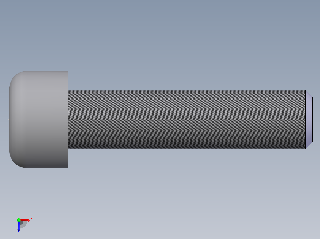 内六角圆柱头螺钉  M6×25俯视图