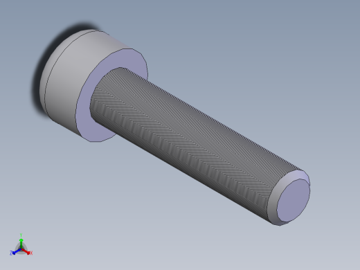内六角圆柱头螺钉  M6×25正等轴测缩略图