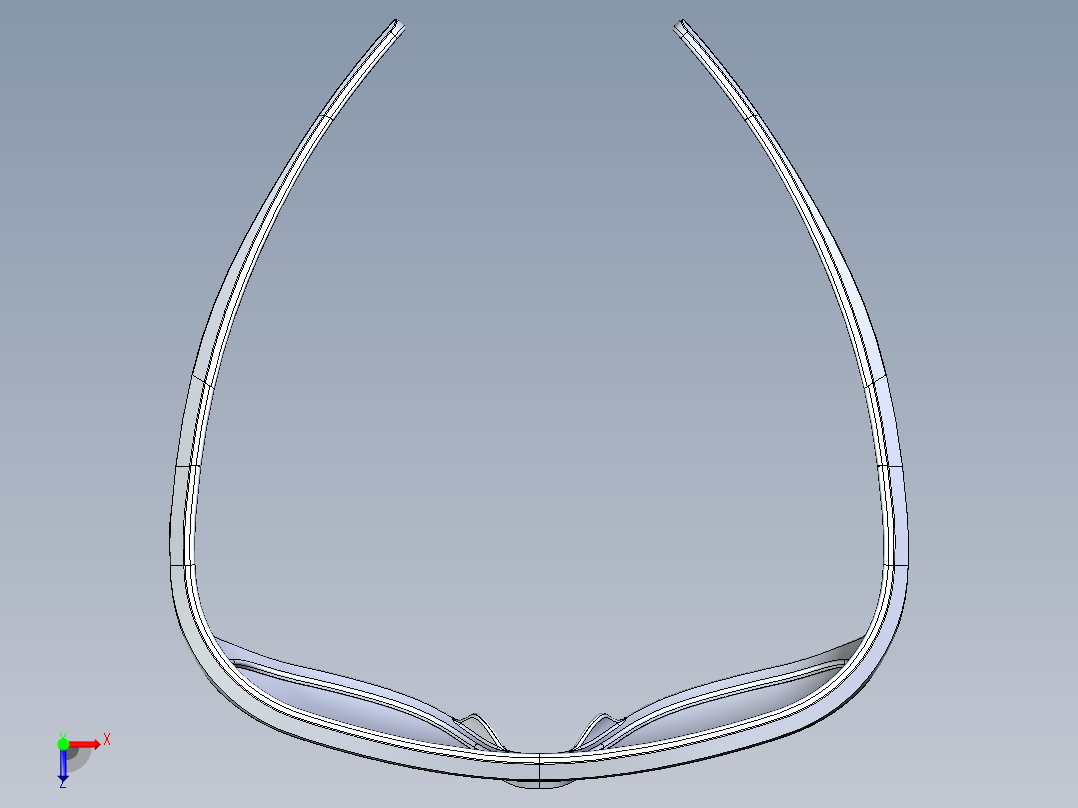 运动眼镜俯视图