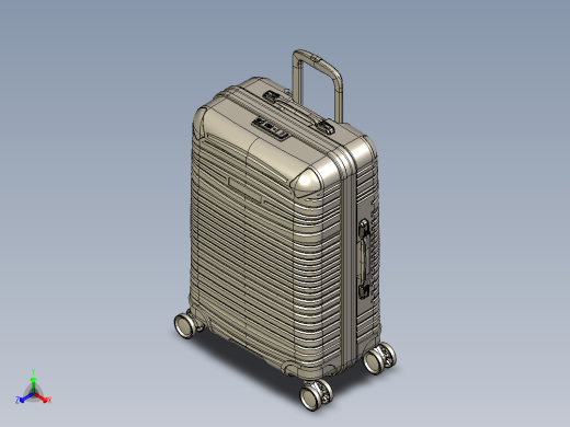 24寸横条纹拉杆箱