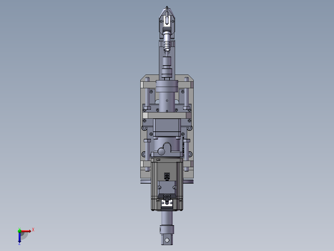 A9 伺服锁螺丝模组俯视图