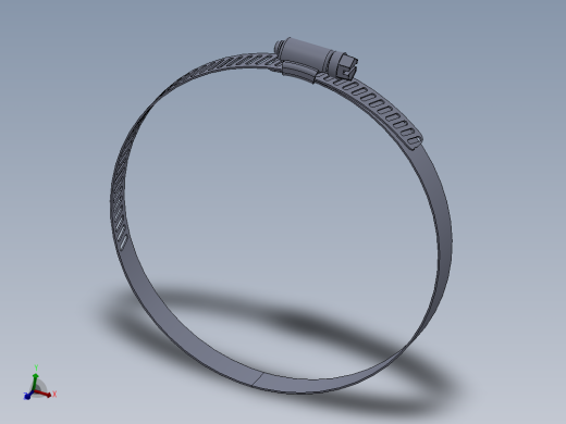 软管卡喉箍三维模型