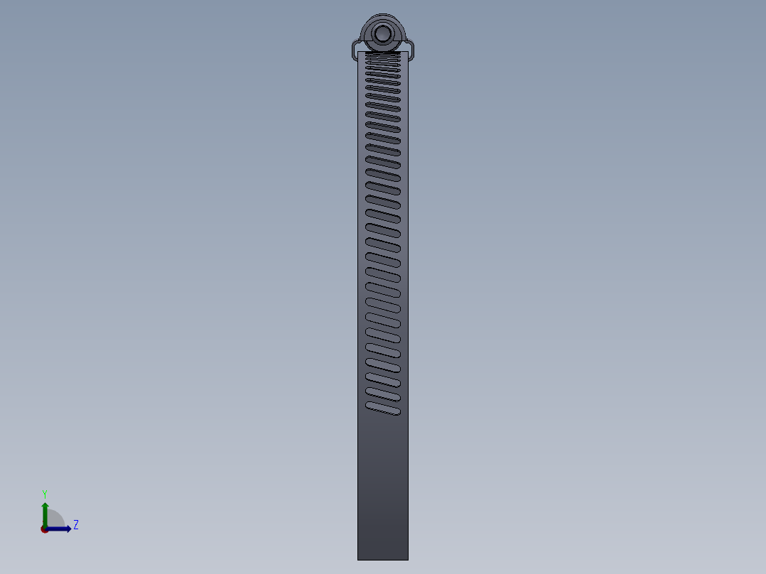 软管卡喉箍三维模型左视图