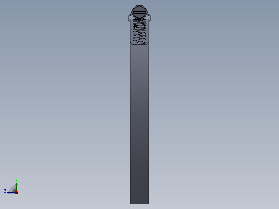 软管卡喉箍三维模型右视图