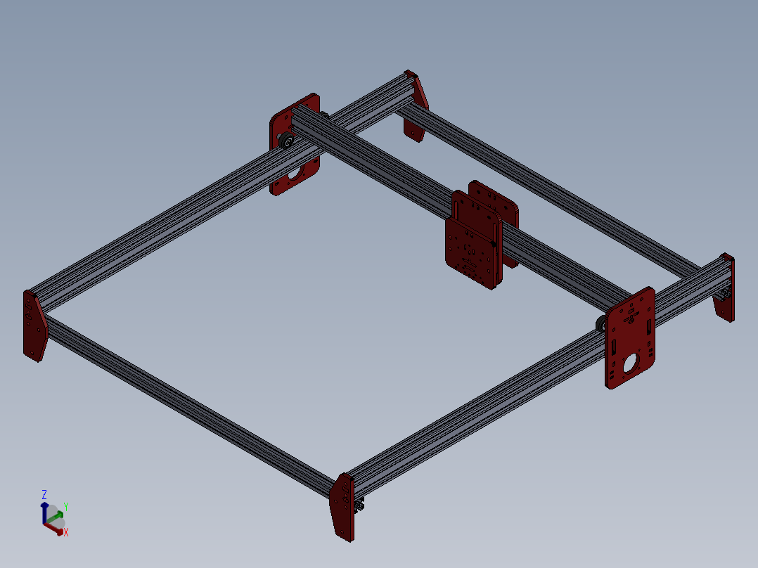 ACRO激光系统-面板正等轴测图