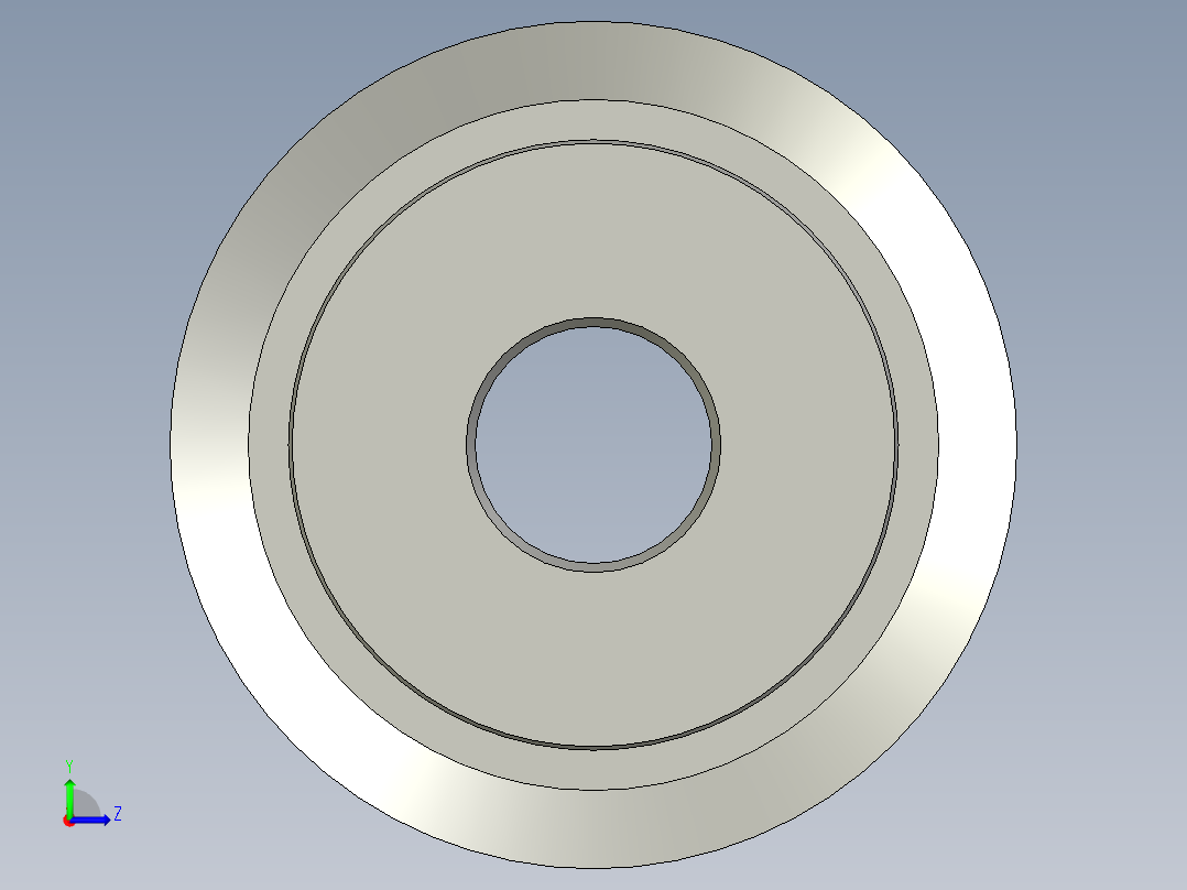 XL050同步轮C(24齿XL型带宽127mm)左视图