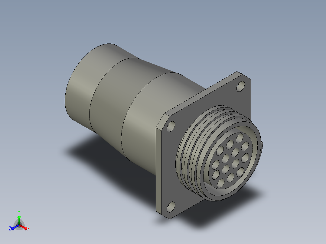 SMEMA接口座F正等轴测图