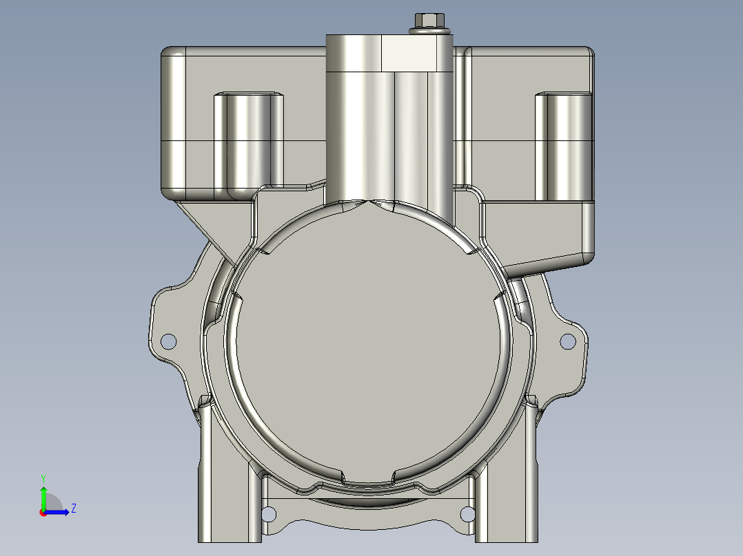卡车车载空调压缩机左视图