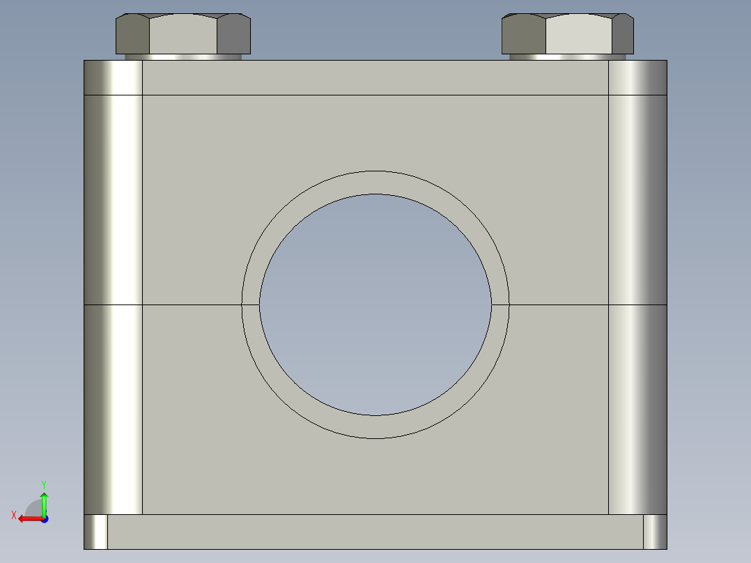 直径20油管夹后视图