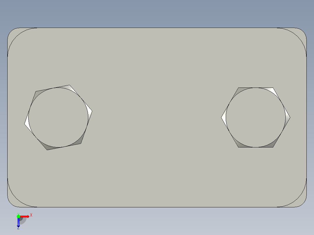 直径20油管夹俯视图