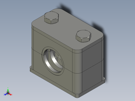 直径20油管夹正等轴测缩略图