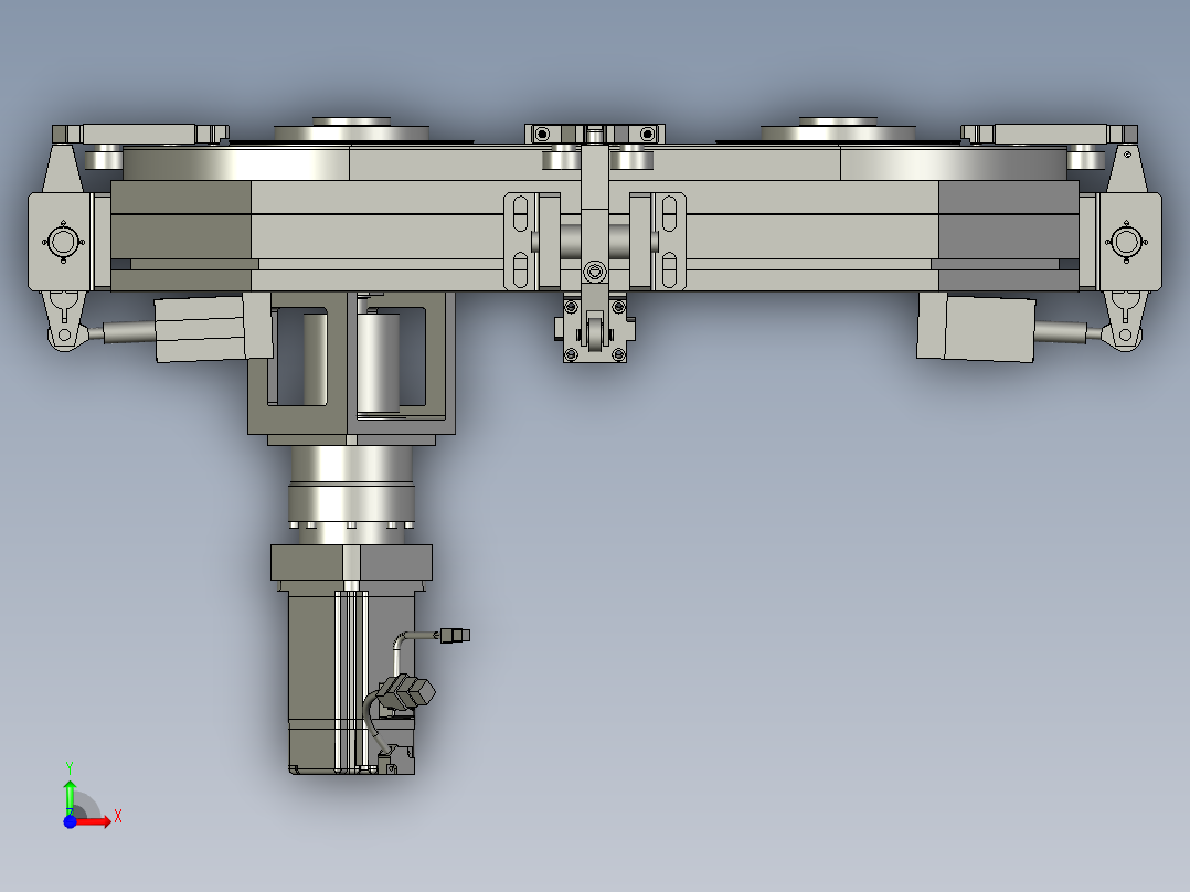 环形导轨前视图