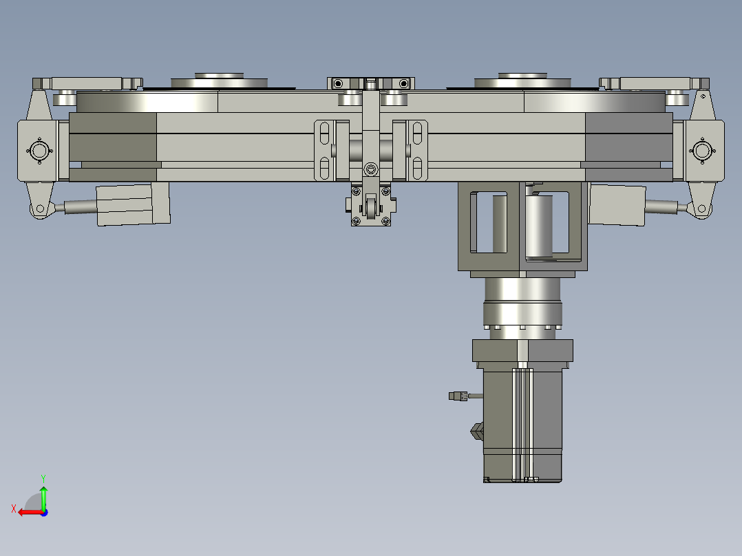 环形导轨后视图
