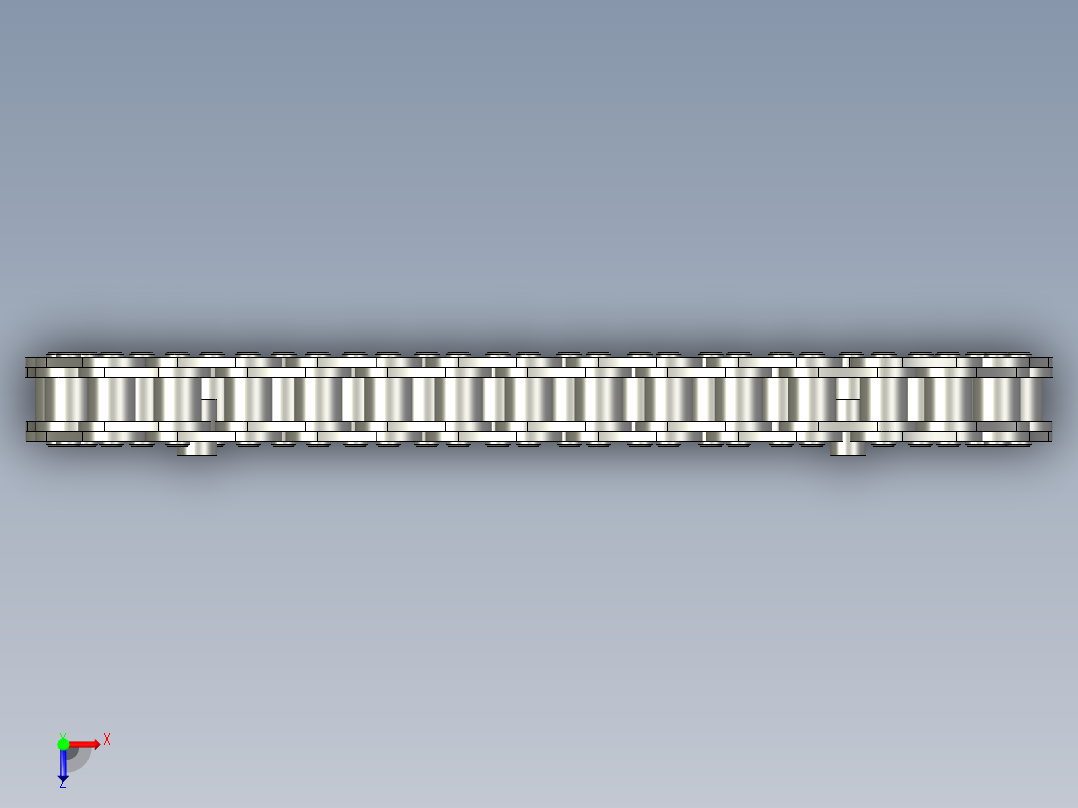 链条08B-32俯视图