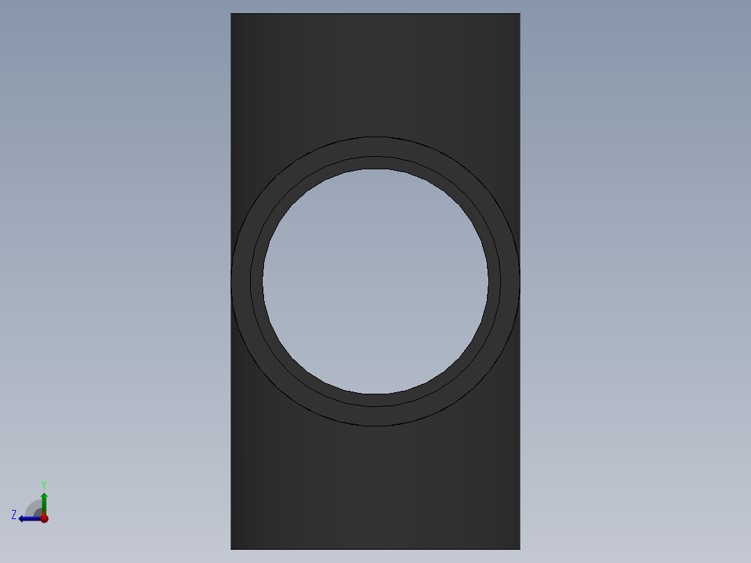 Cross DN150 PN10 U-PVC右视图