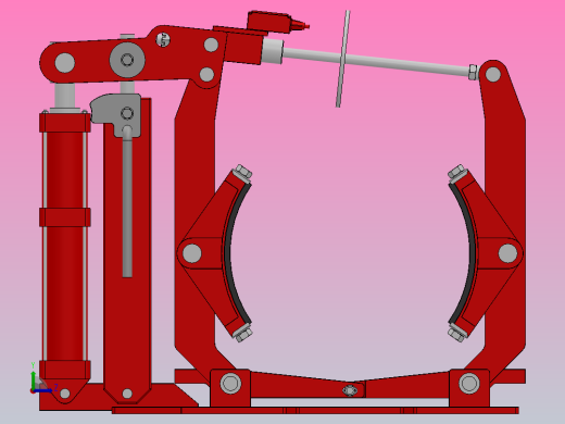 QWZ5系列气动鼓式制动器_QWZ5-710／80-HL.WL.WC左视缩略图