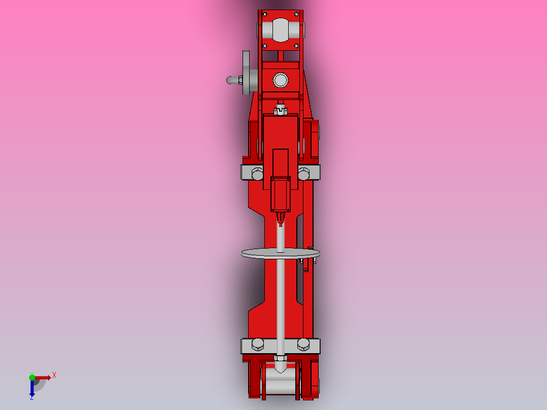 QWZ5系列气动鼓式制动器_QWZ5-710／80-HL.WL.WC俯视图