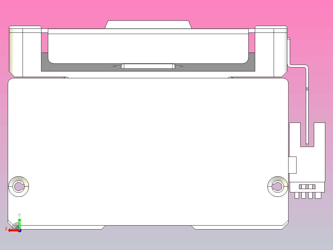 滚珠丝杠直线轴带导轨全封闭TPA-HCR-105D-1610C-L100-M-C-P40-N3后视图