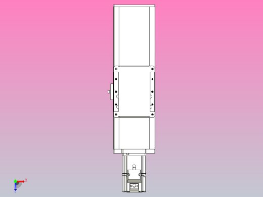 滚珠丝杠直线轴带导轨全封闭TPA-HCR-105D-1610C-L100-M-C-P40-N3俯视缩略图
