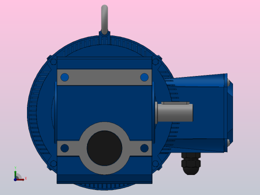 S37底脚轴伸式安装斜齿-蜗轮蜗杆减速机S37-Y0.75-4P-10.27-M1-0°-A前视缩略图