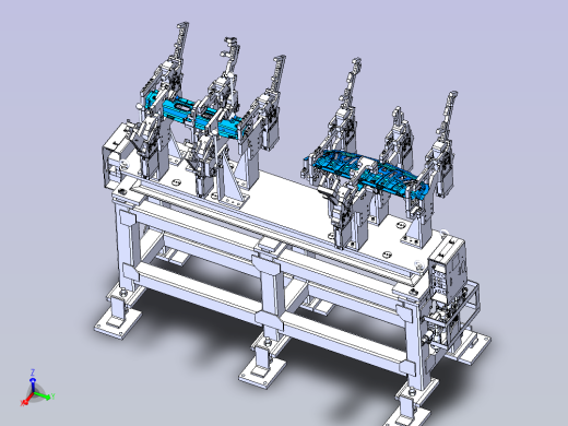 汽车横梁焊接工装020CATIA