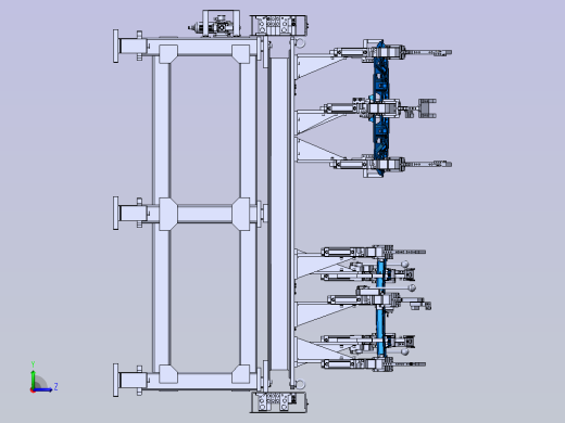 汽车横梁焊接工装020CATIA左视缩略图